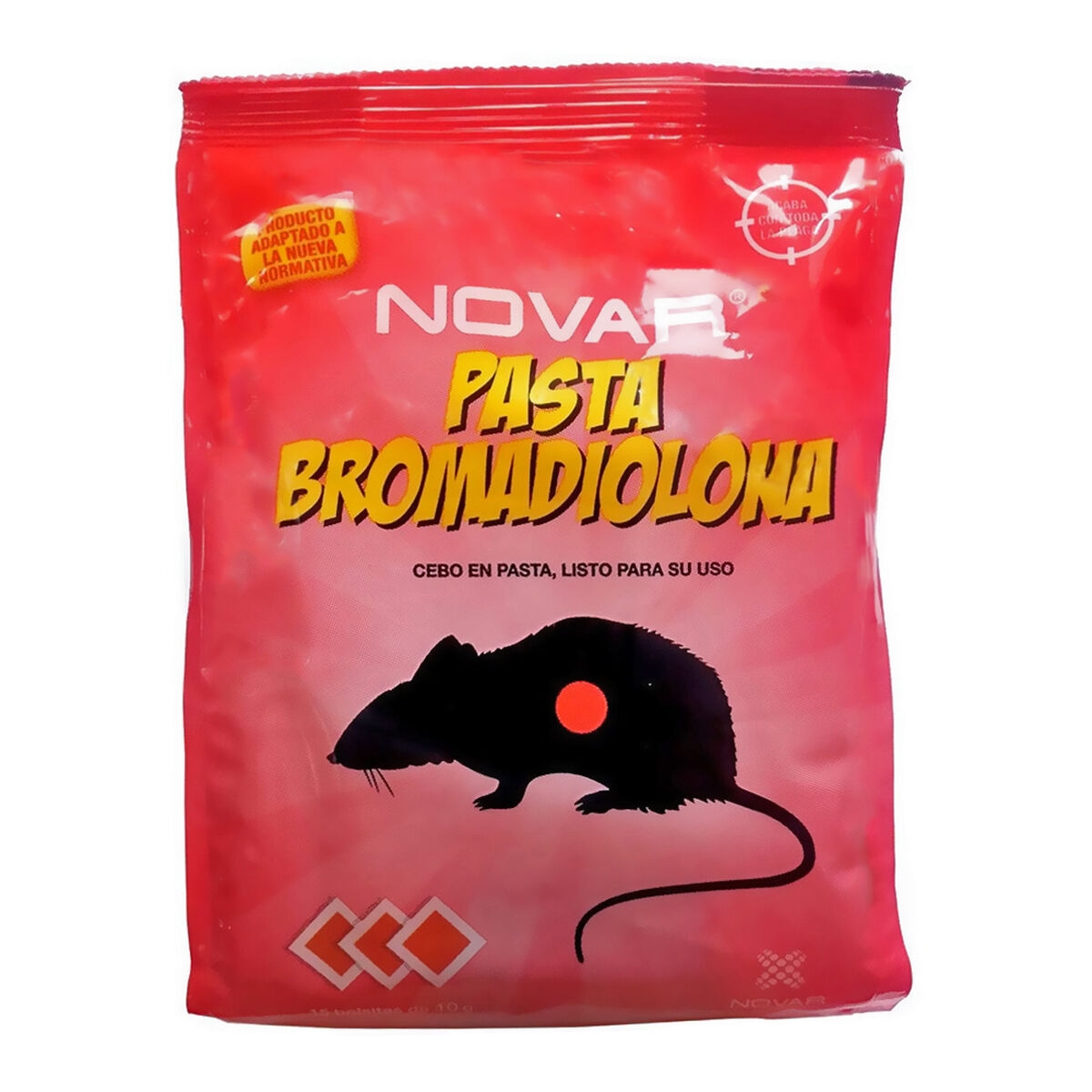 Raticida Novar 10 Piezas Cebo 150 G