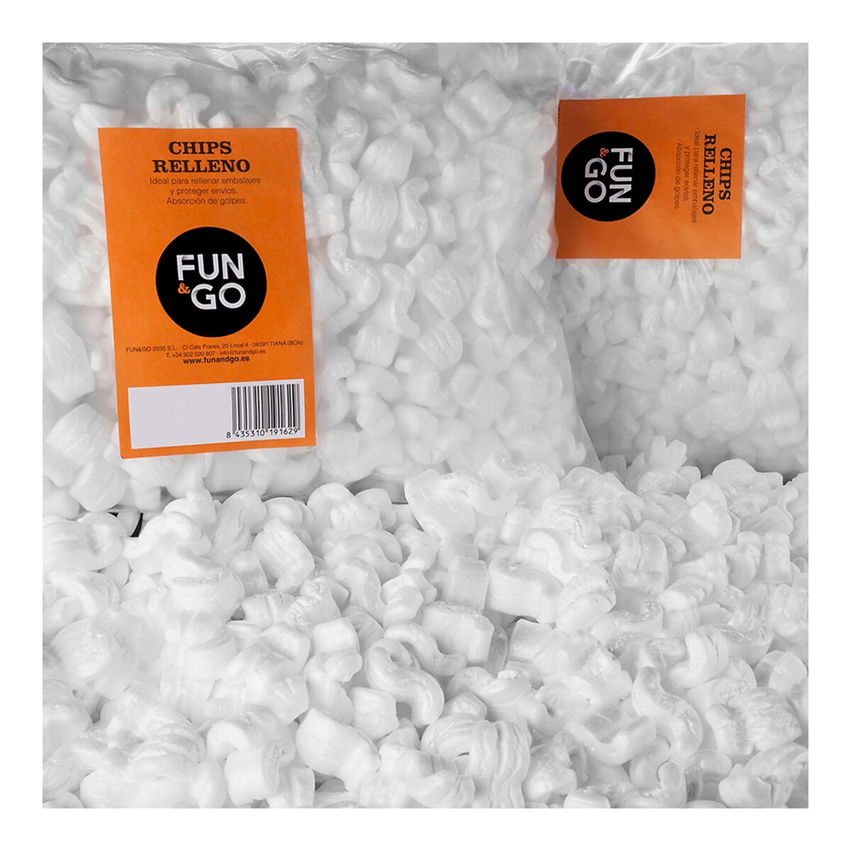 Relleno Fun&go 0,010M³ (B) Chips Polietileno