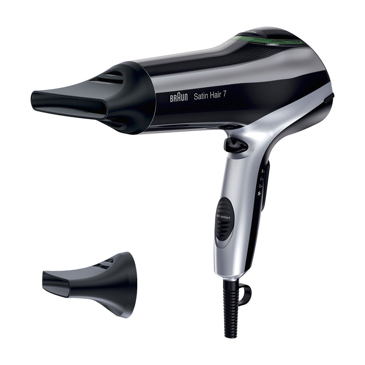 Secador de Pelo Braun Satin Hair 7 Hd710 Iónico Negro 2200 W