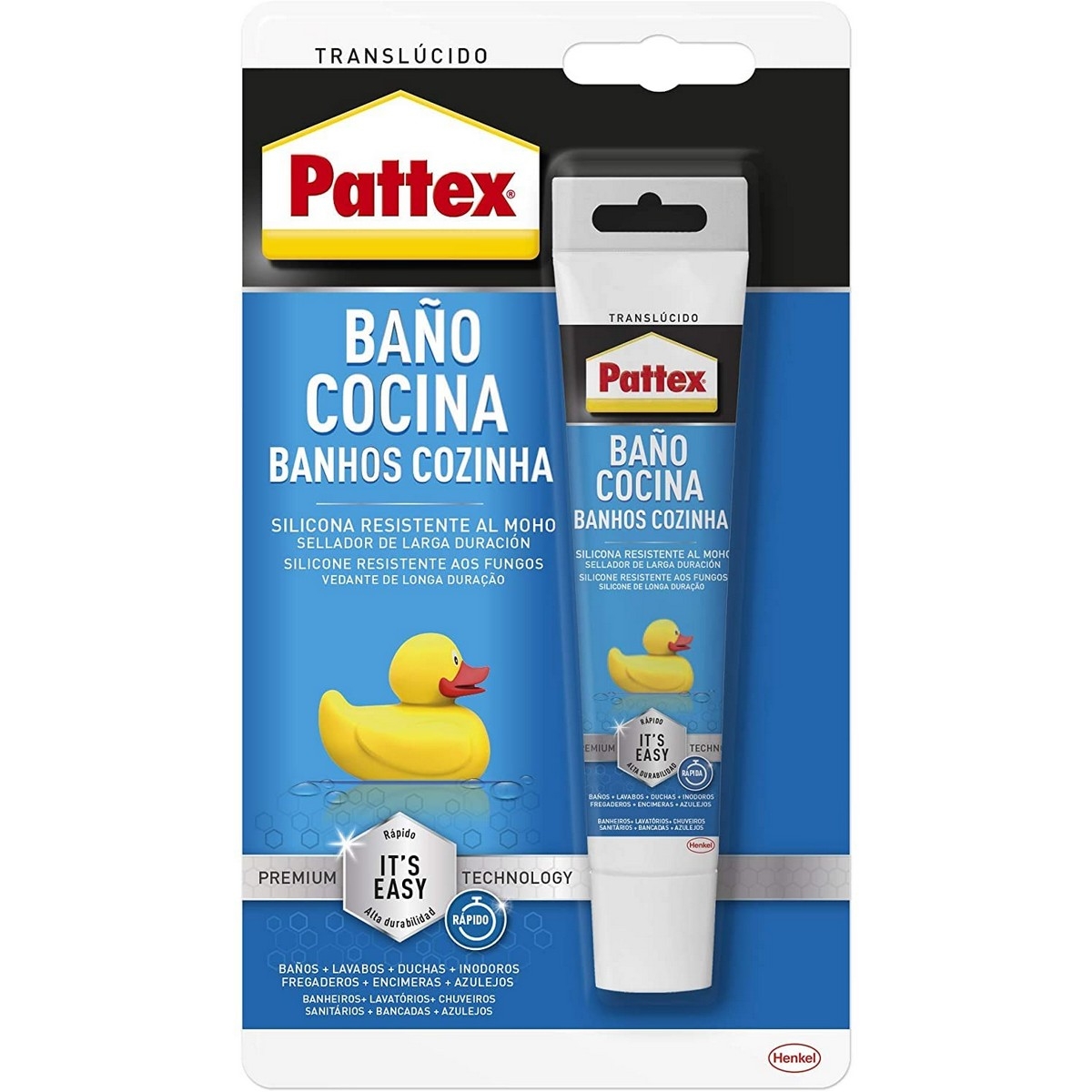 Sellador Pattex Silicona Cocina Baños Blanco 50 Ml