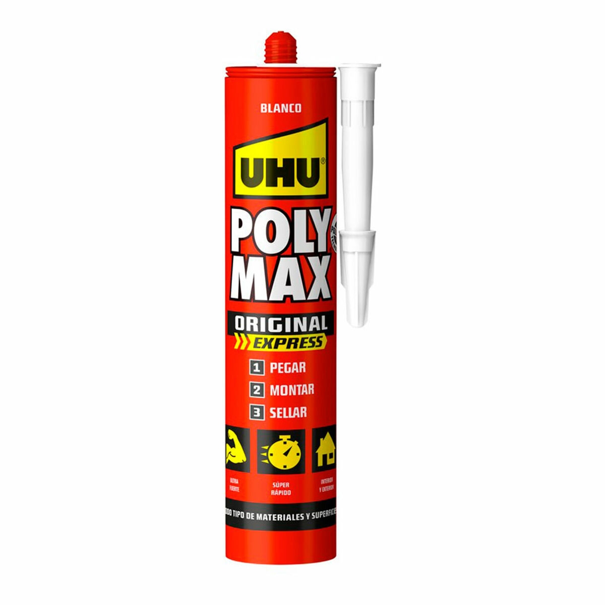 Sellador/adhesivo Uhu 6310630 Poly Max Express Blanco 425 G