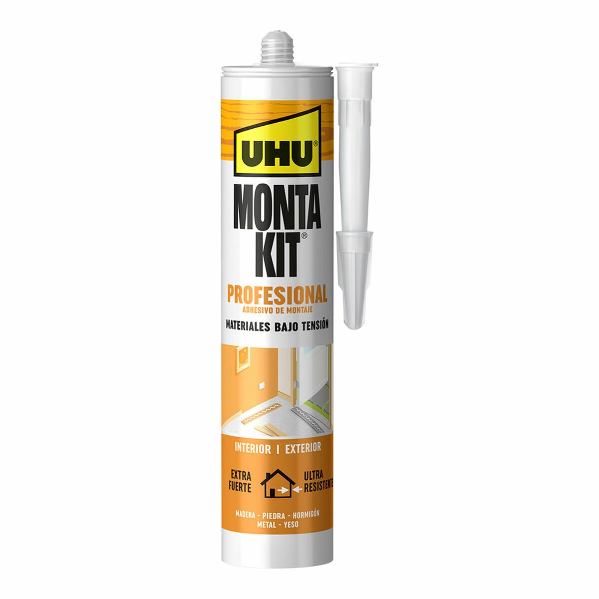 Sellador/adhesivo Uhu 6310640 Montakit Profesional Blanco 350 G