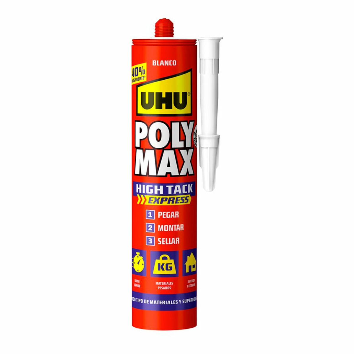 Sellador/adhesivo Uhu 7000131 Poly Max High Tack Express Blanco 440 G