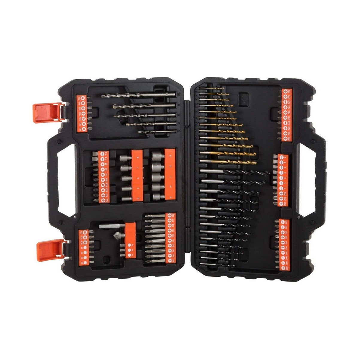 Set de Brocas Black & Decker  A7200-X Maletín 109 Piezas