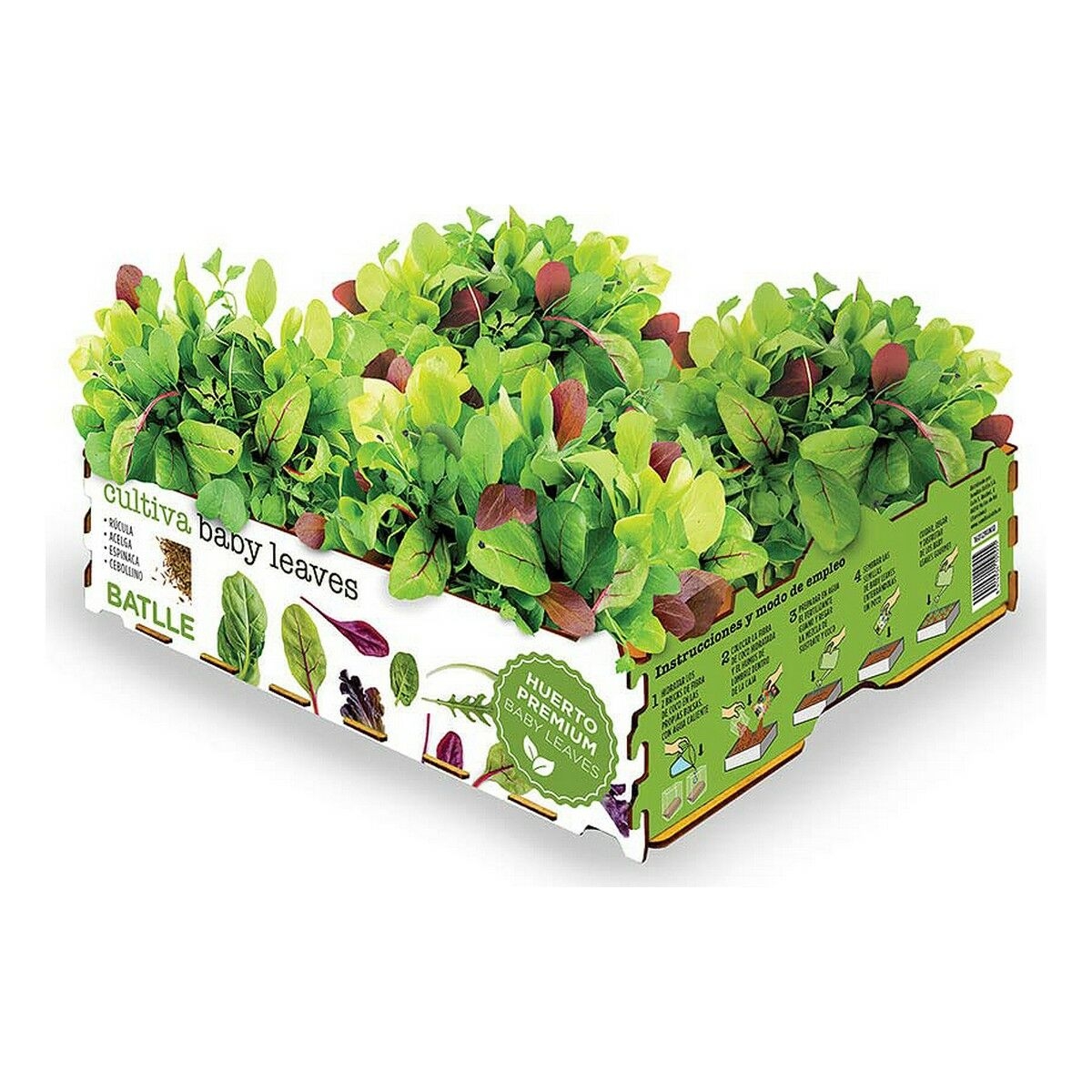 Set de Cultivo Batlle Baby Leaves Ensaladas 40 X 29 X 10,5 Cm 2,6 Kg