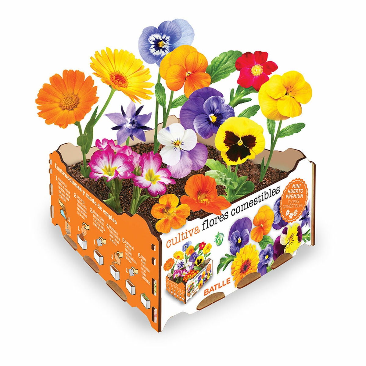 Set de Cultivo Batlle Flores Comestible 19 X 19 X 10 Cm