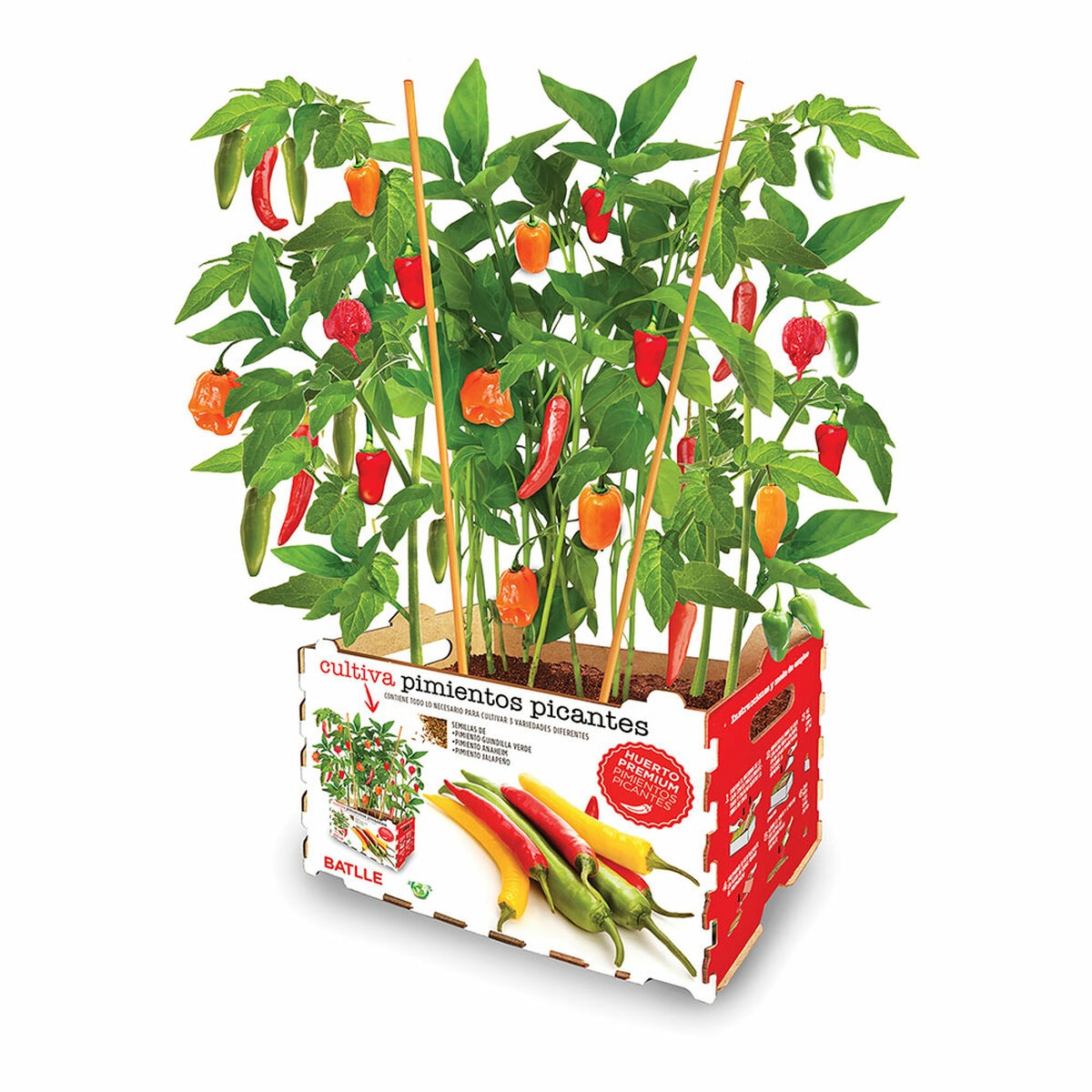 Set de Cultivo Batlle Picante Pimientos 30 X 19,5 X 16,2 Cm