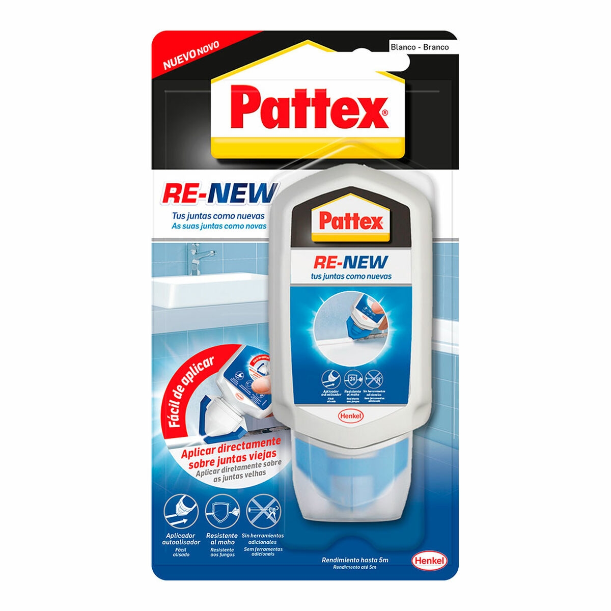 Silicona Pattex Re-New Blanco 100 G (1 Pieza)