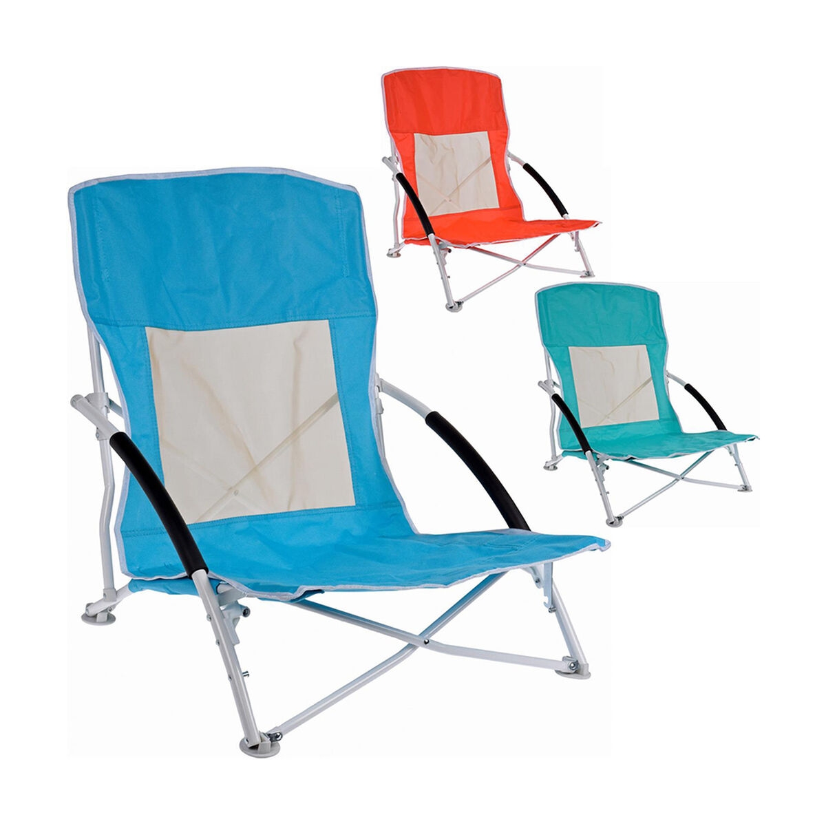 Silla de Playa Plegable 60 X 55 X 64 Cm