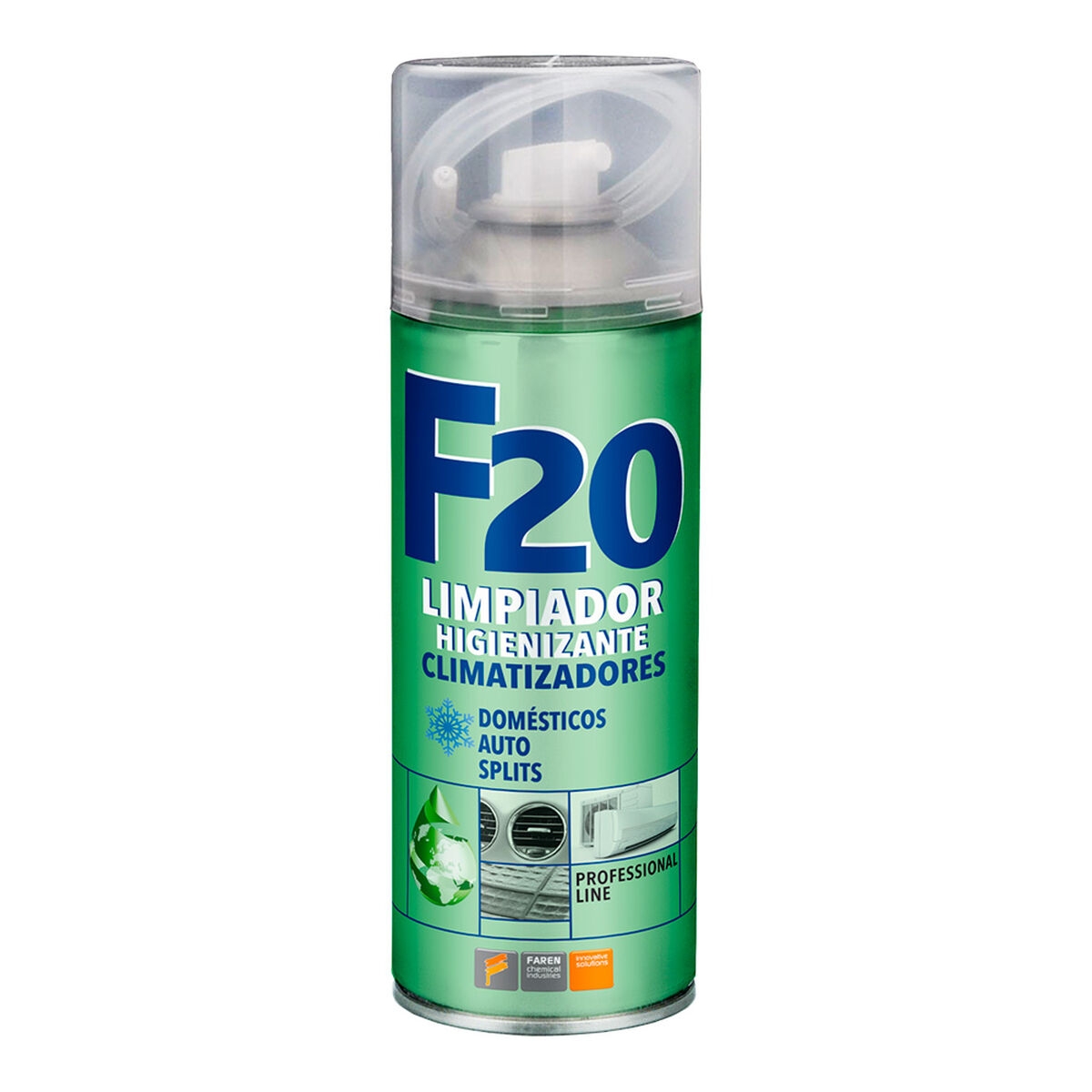 Spray Higienizante Faren F20 Aire Acondicionado 400 Ml