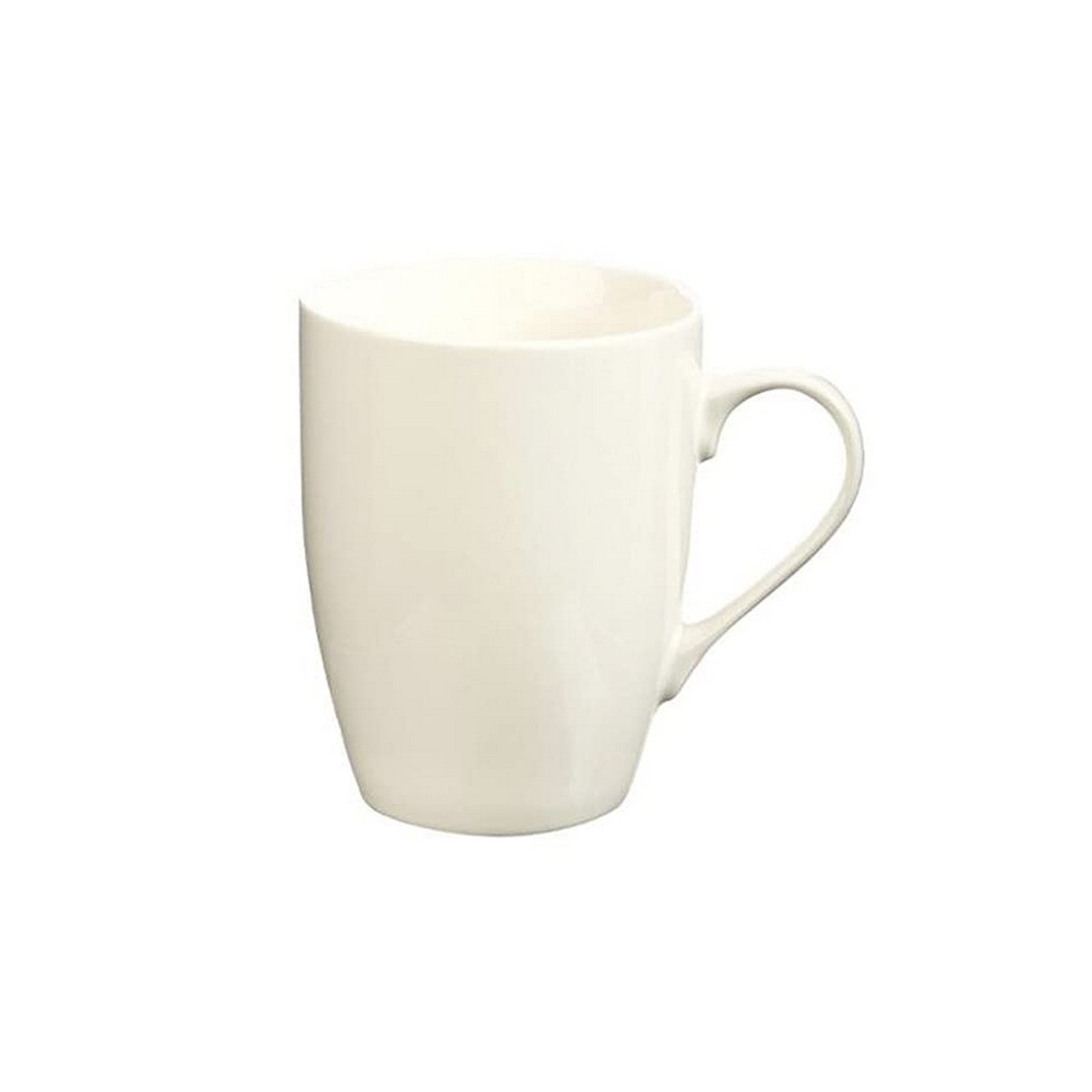 Taza Mug Secret de Gourmet Redonda Porcelana Blanco (34 Cl)