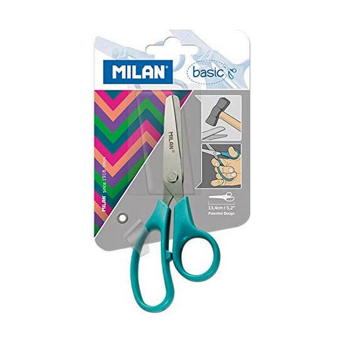 Tijeras Milan Basic Escolar 13,3 Cm