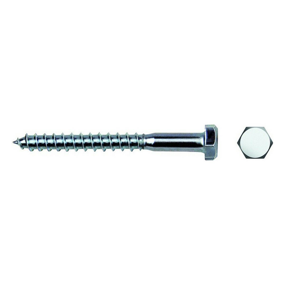 Tornillo Celo 100 Unidades Zincado (6 X 50 Mm)