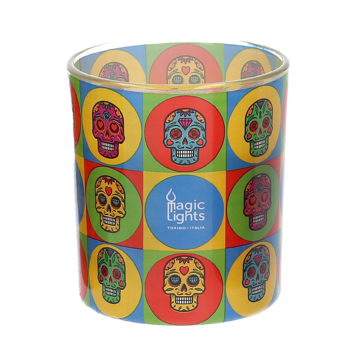 Vela Magic Lights Calavera (7,5 X 8,4 Cm)