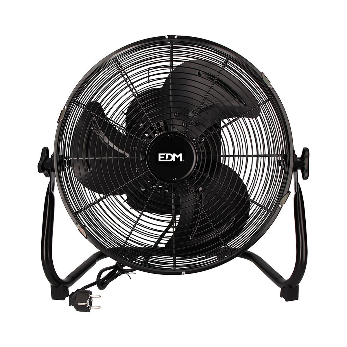 Ventilador de Suelo Edm Industrial ø 45 X 55 Cm Negro 70 W