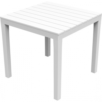 Mesa Cuadrada Modelo Bali Blanco Medidas 78X78X72 Cm